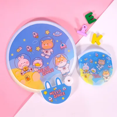 Vibrant Color Lovely Cartoon Collapsible Fan